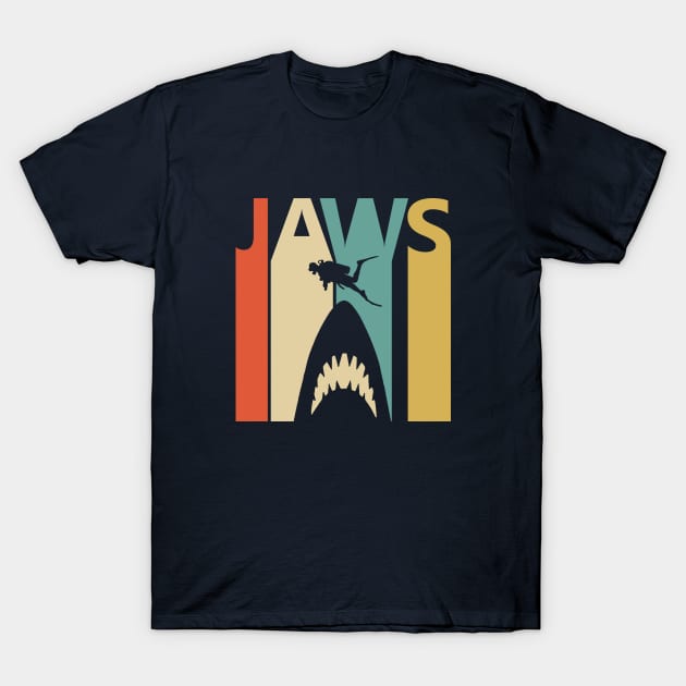 Classic Retro Jaws T-Shirt by GWENT